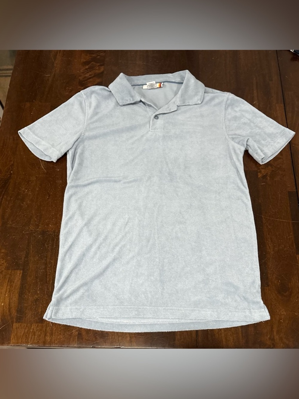 C&C California Light Blue Terry Cloth Polo Shirt Men’s Size Small
